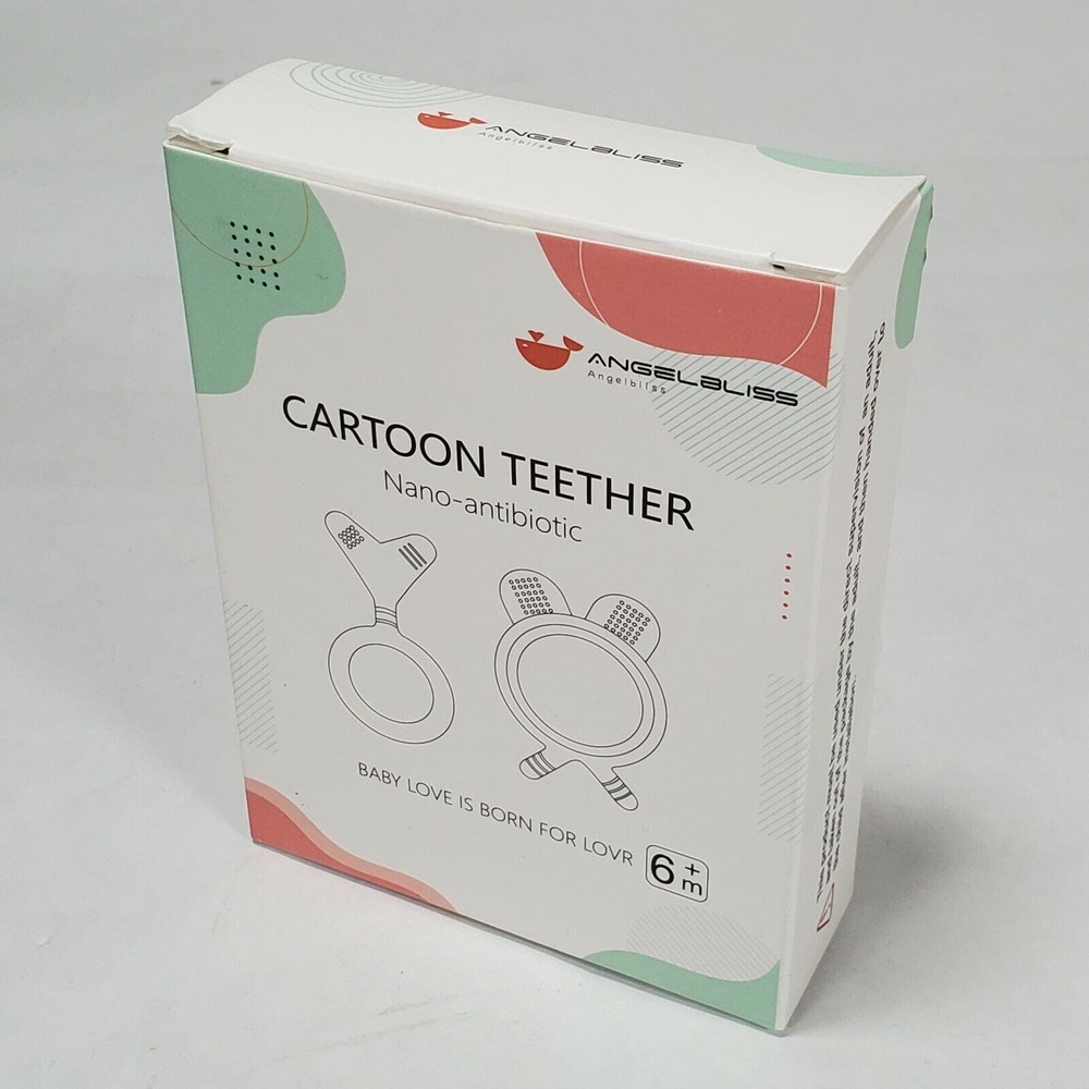 AngelBliss Cartoon Teether Teething Toy Set Baby Chew Nano-Antibiotic Angelbliss